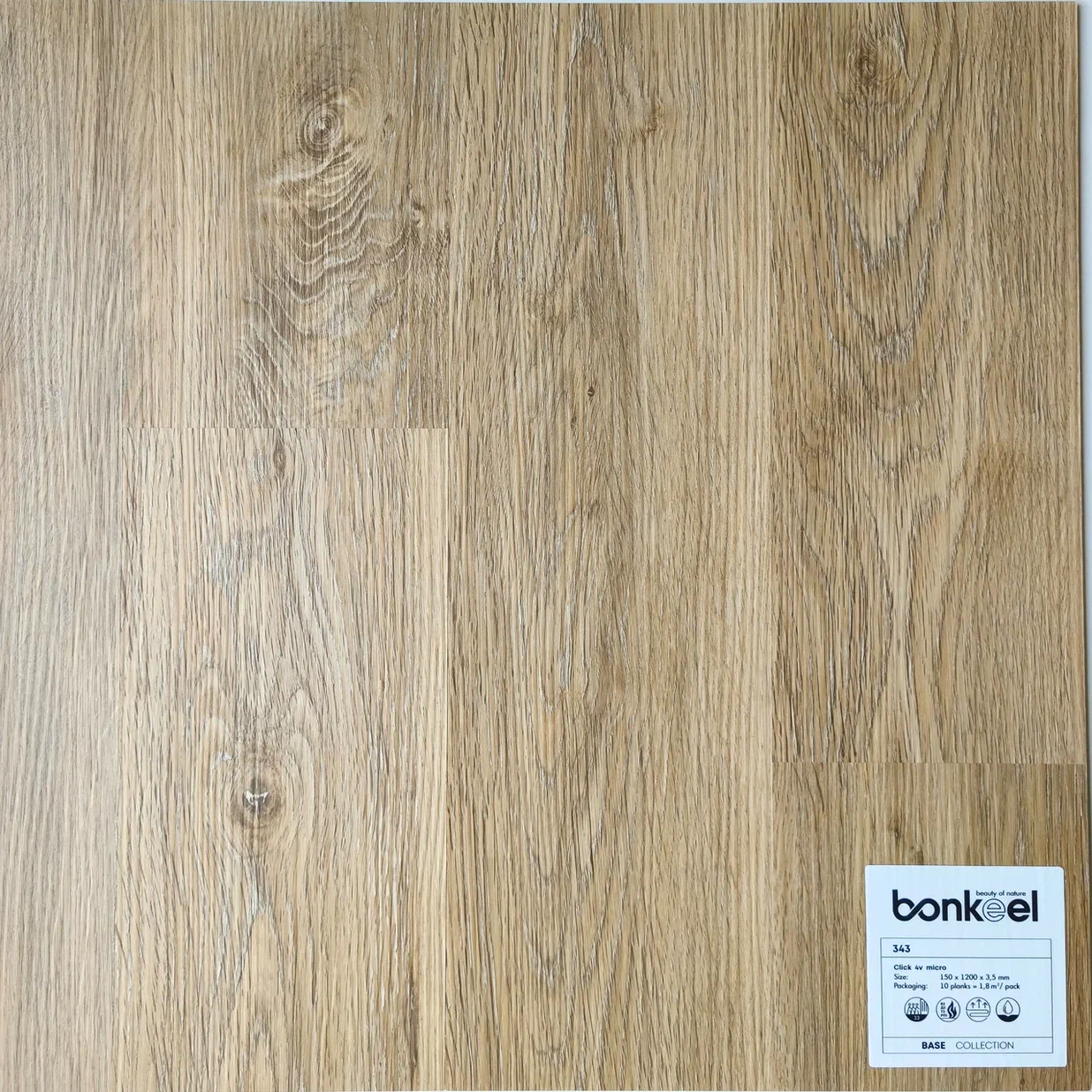 Плитка ПВХ "Bonkeel" Base New 343 (1220*150*3,5 мм) — купить в Краснодаре