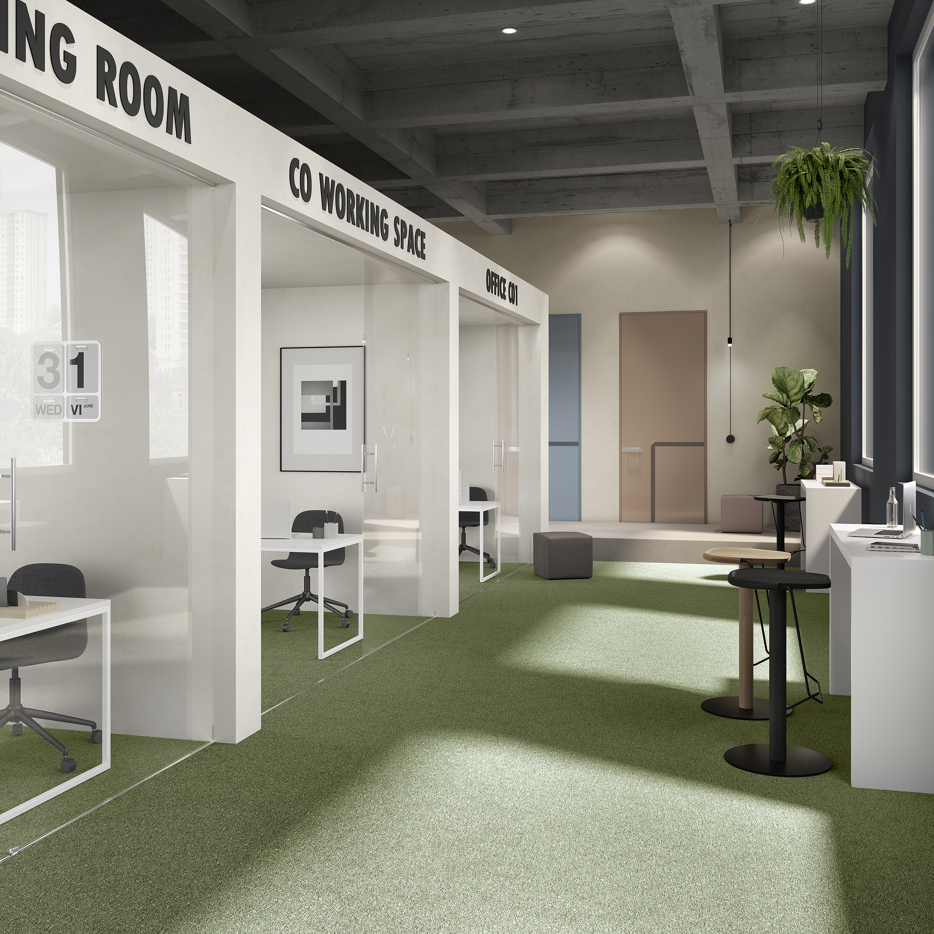 Ковровая плитка Medusa Tile 21 (500*500*5 мм) — купить в Краснодаре