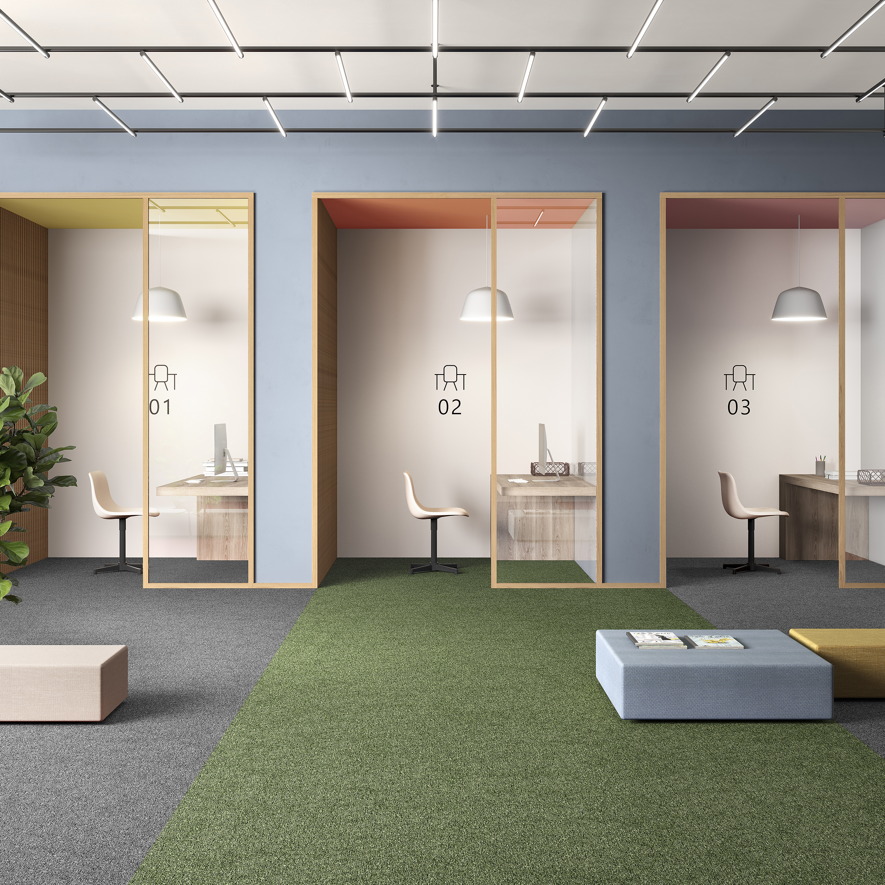 Ковровая плитка Medusa Tile 21 (500*500*5 мм) — купить в Краснодаре