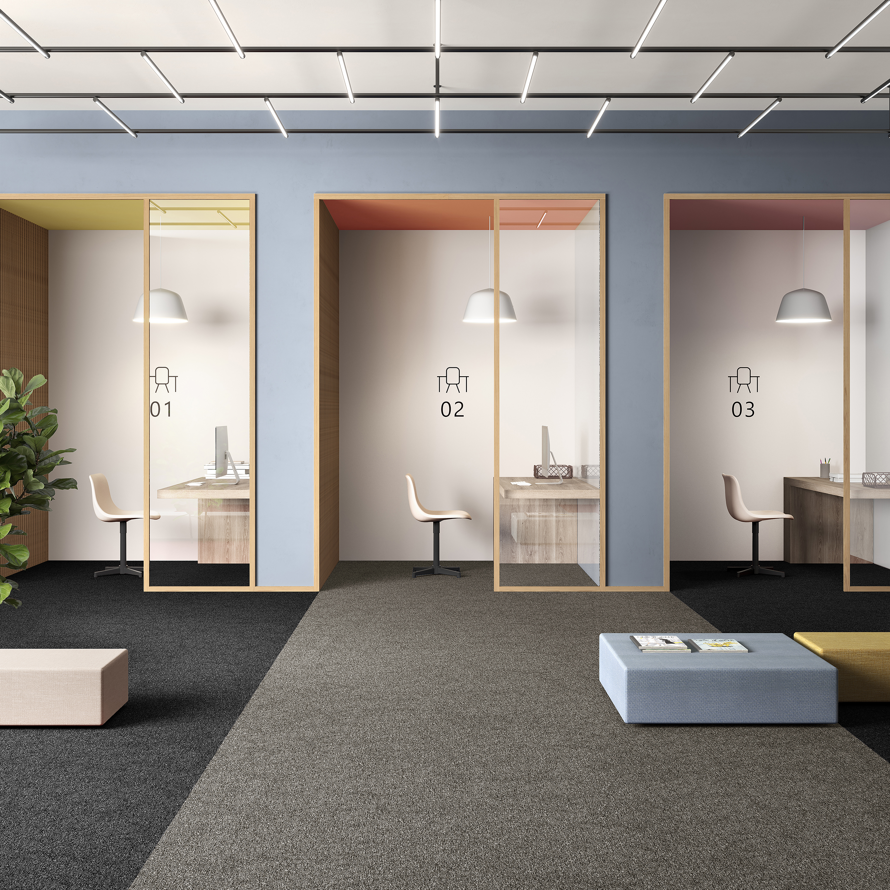 Ковровая плитка Medusa Tile 40 (500*500*5 мм) — купить в Краснодаре