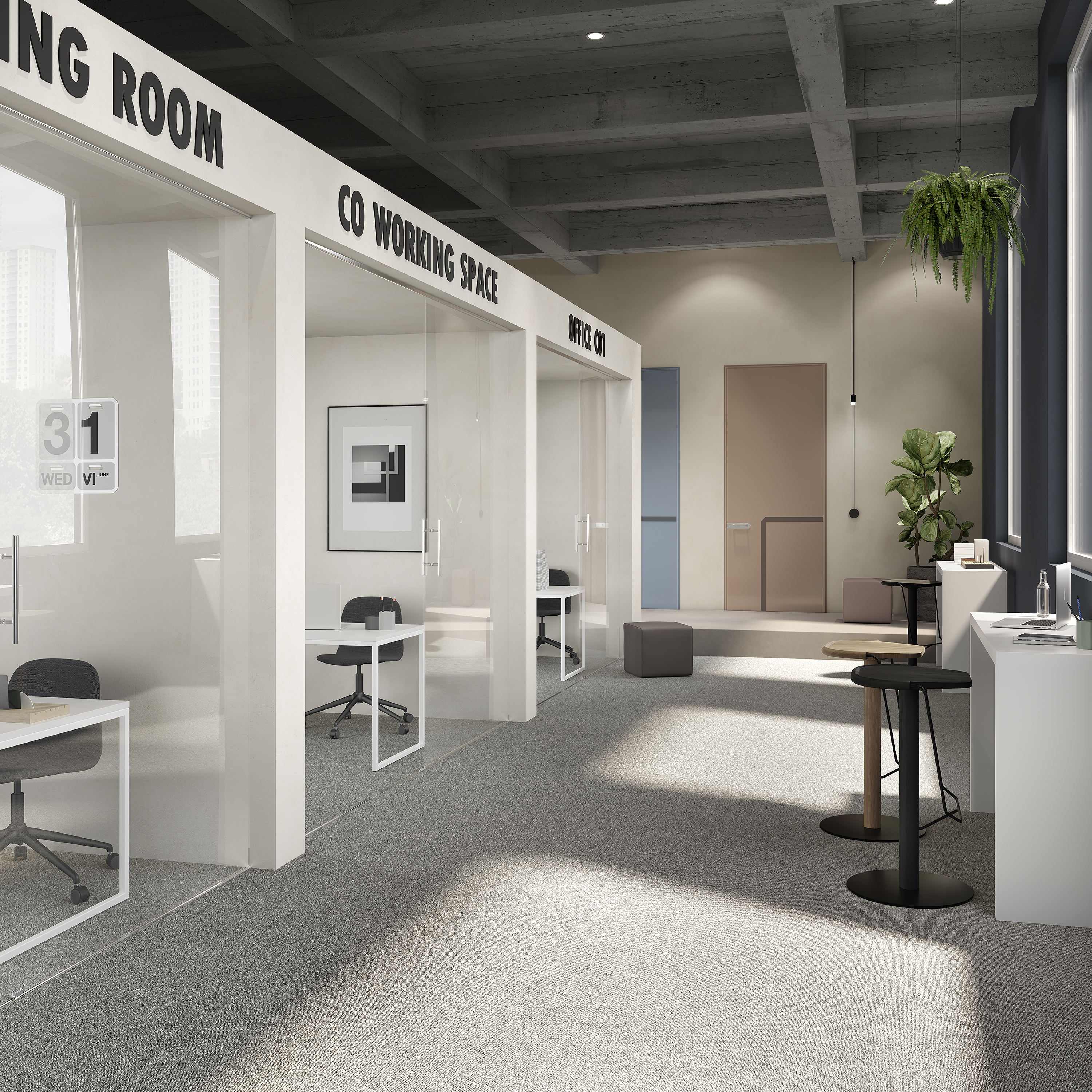 Ковровая плитка Medusa Tile 94 (500*500*5 мм) — купить в Краснодаре