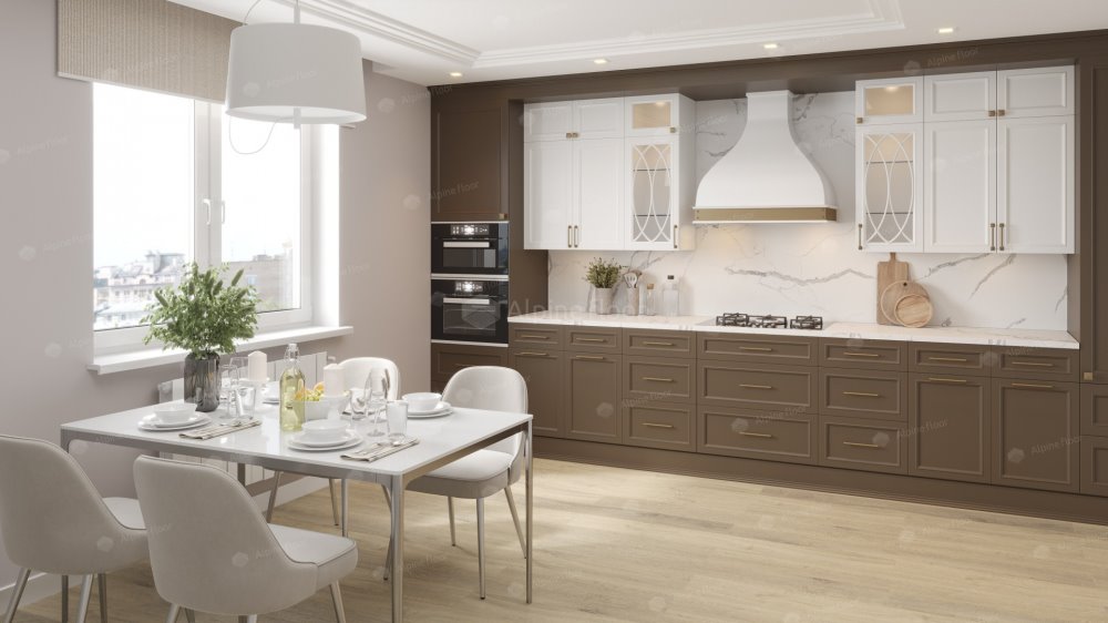 SPC Ламинат "Alpine Floor" Дуб капучино (1524*180*8 мм) — купить в Краснодаре