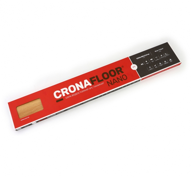 SPC ламинат "CronaFloor" Nano 4V Клен (1200*180*3,5 мм) — купить в Краснодаре
