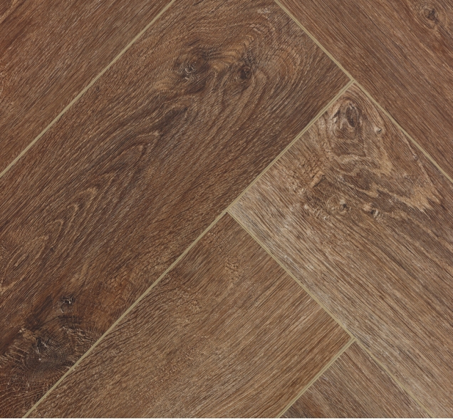 Виниловый ламинат SPC "Cronafloor" Herringbone Дуб Тулуза (640*128*4,5 мм) — купить в Краснодаре