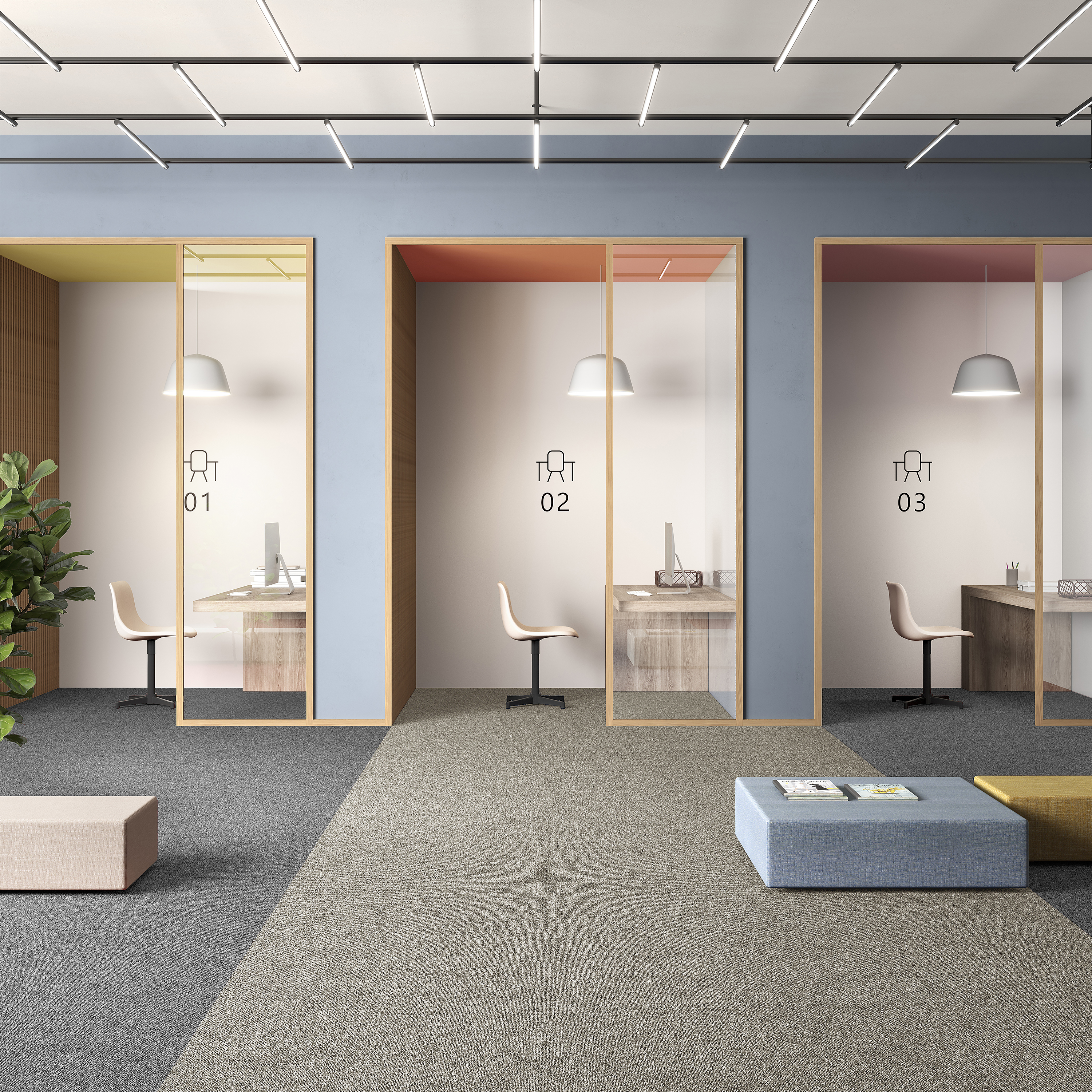 Ковровая плитка Medusa Tile 33 (500*500*5 мм) — купить в Краснодаре