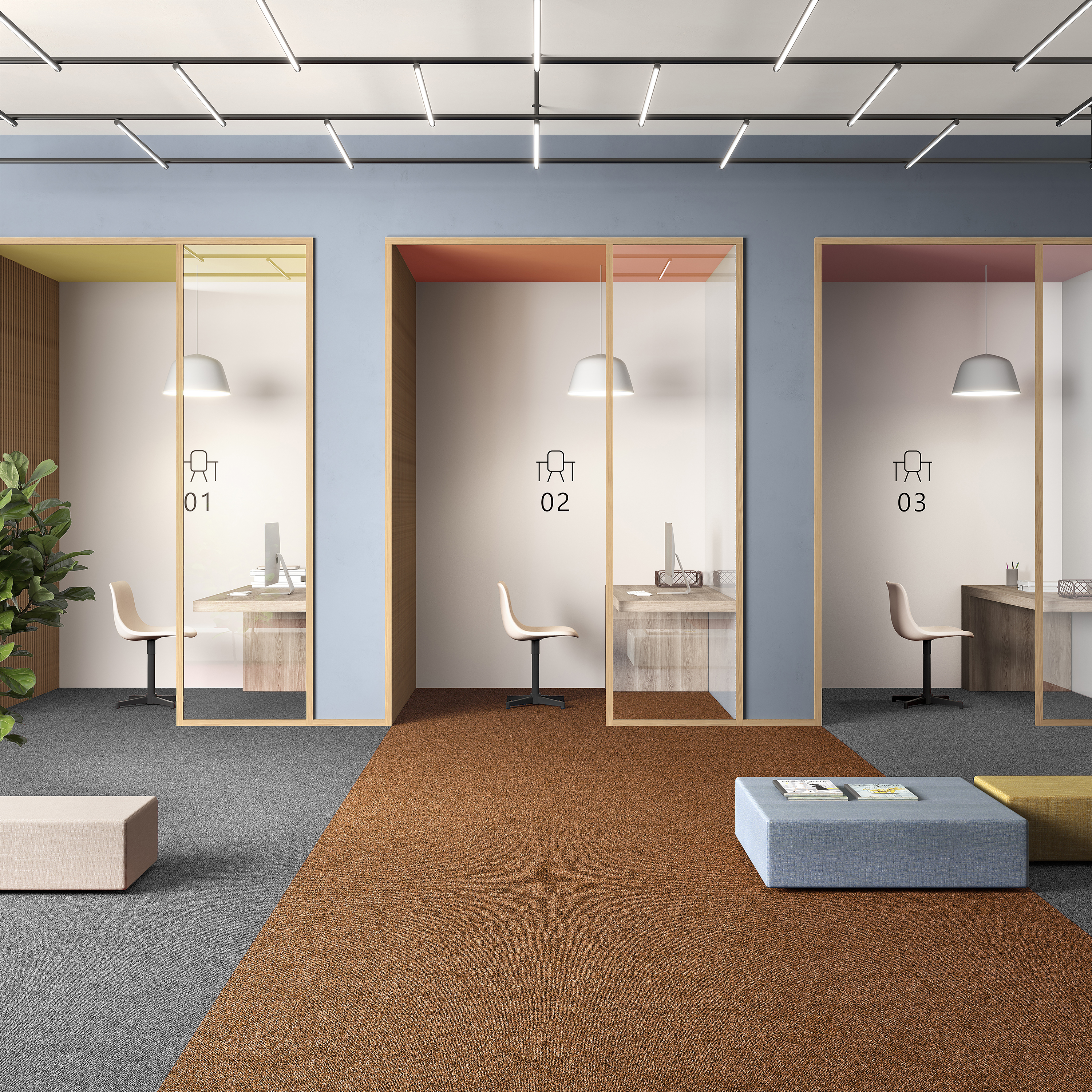 Ковровая плитка Medusa Tile 84 (500*500*5 мм) — купить в Краснодаре