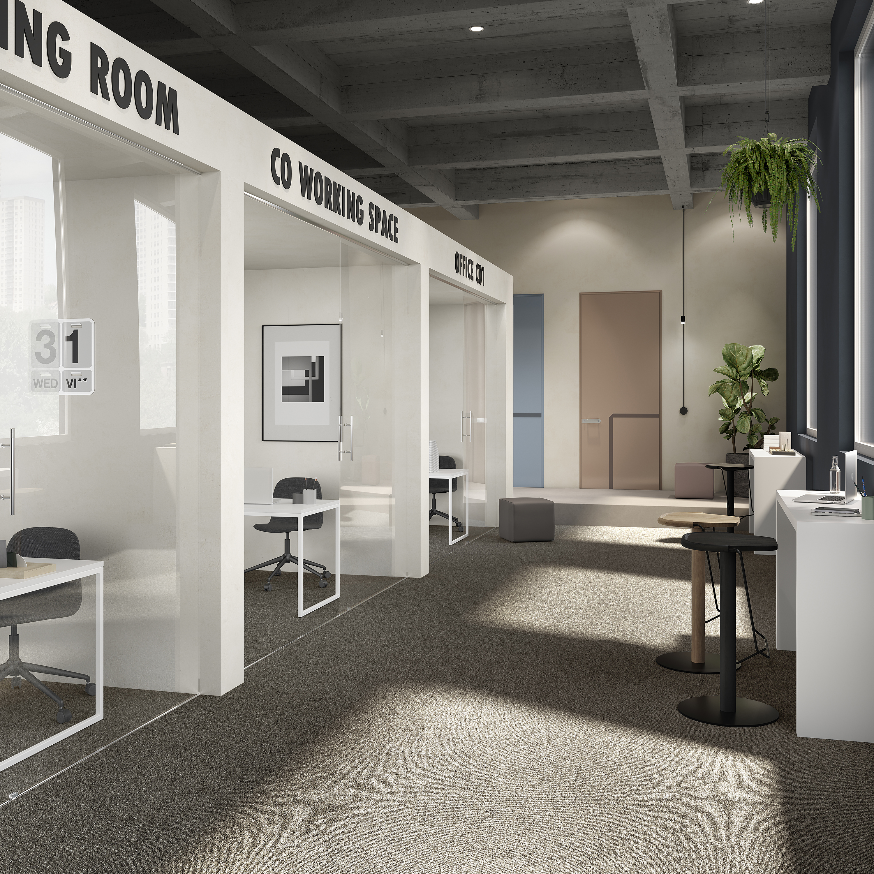 Ковровая плитка Medusa Tile 43 (500*500*5 мм) — купить в Краснодаре