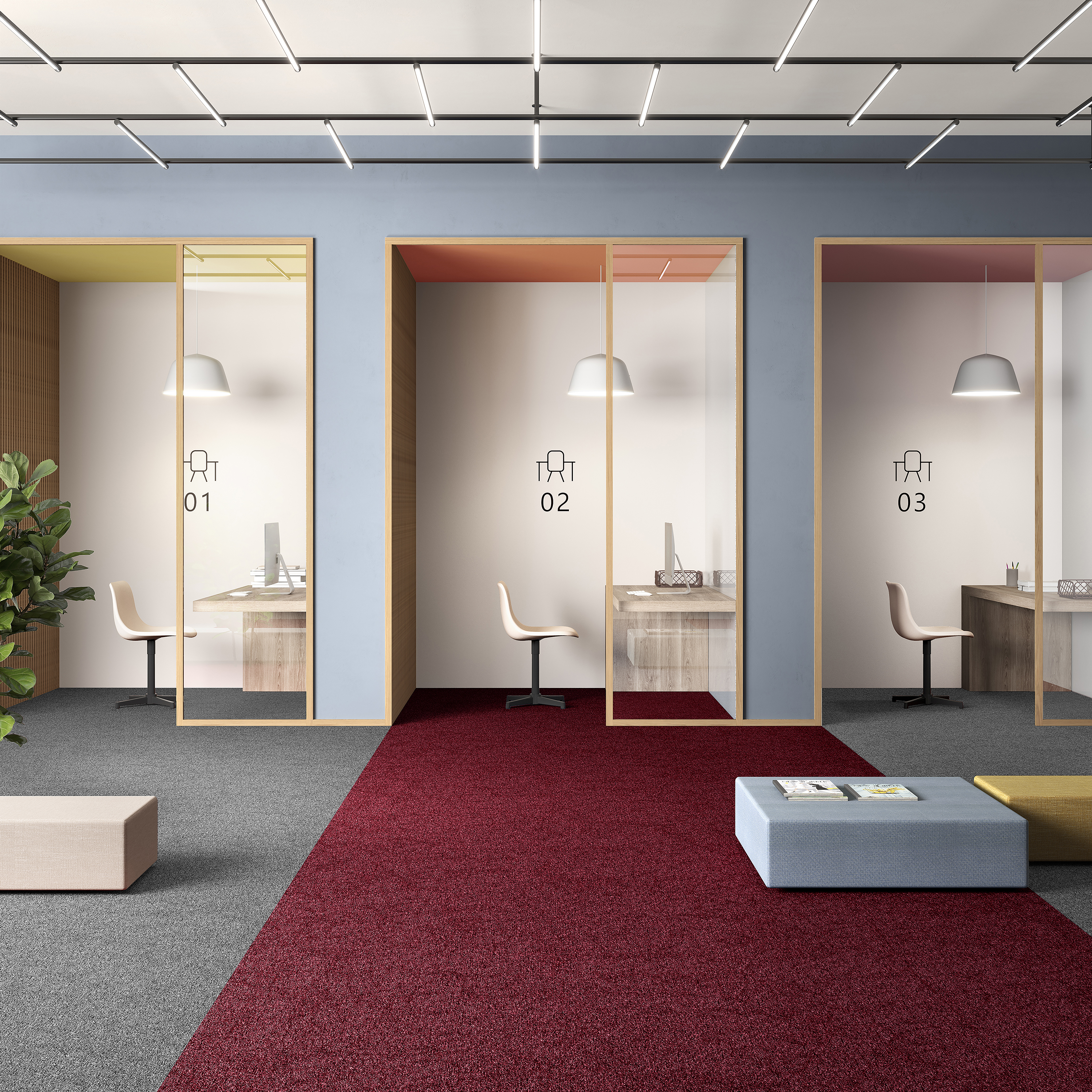 Ковровая плитка Medusa Tile 11 (500*500*5 мм) — купить в Краснодаре