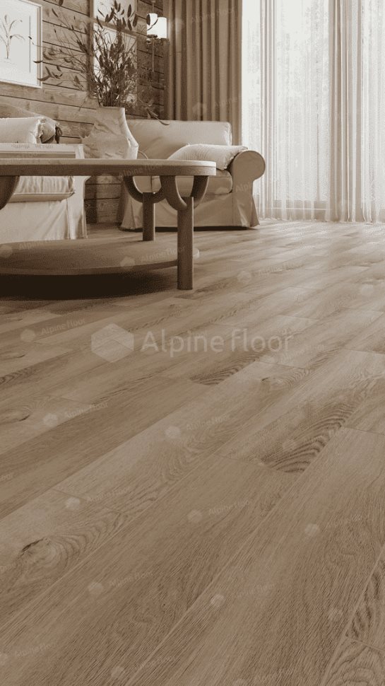 Виниловый ламинат "Alpine Floor" Parquet Light Дуб Синистра (600*125*4 мм) — купить в Краснодаре