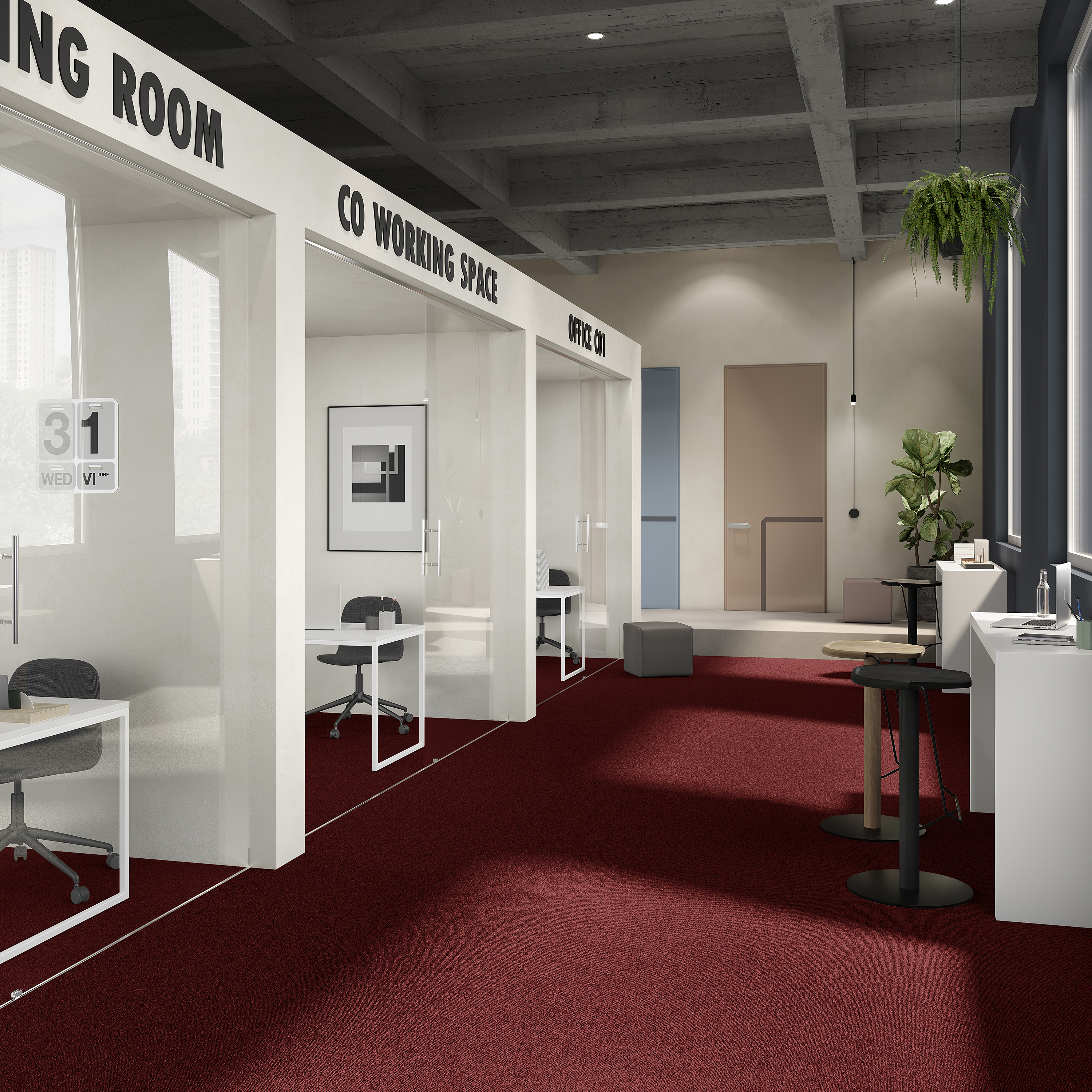 Ковровая плитка Medusa Tile 11 (500*500*5 мм) — купить в Краснодаре