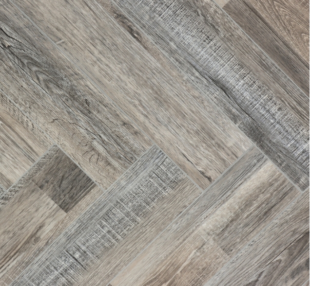 Виниловый ламинат SPC "Cronafloor" Herringbone Дуб Реймс (640*128*4,5 мм) — купить в Краснодаре