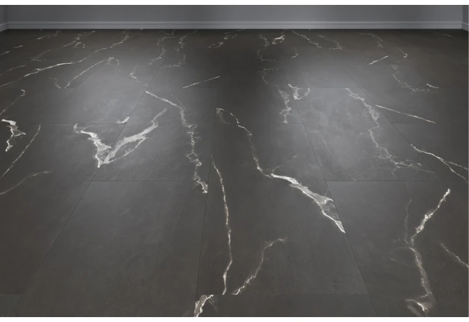 Кварц-винил Эбонитовый Мрамор (914,4*457,2*2,5 мм) — купить в Краснодаре