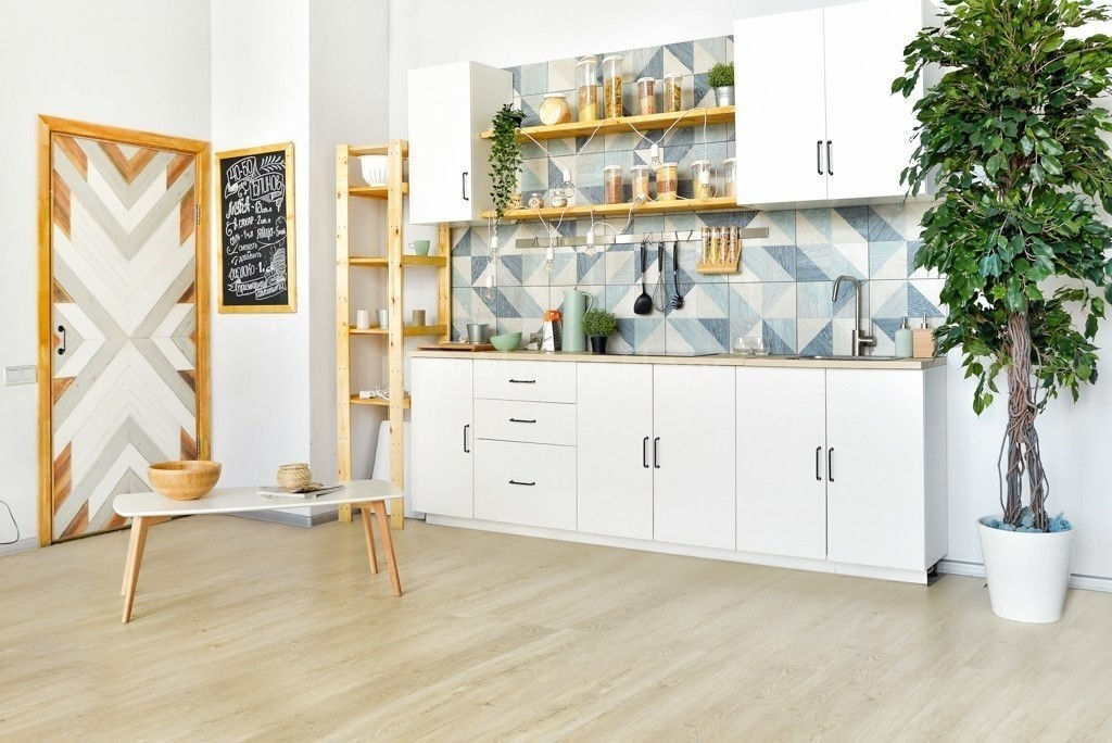 Замковая ПВХ плитка Секвойя Медовая  (1219*184*3,2мм) — купить в Краснодаре