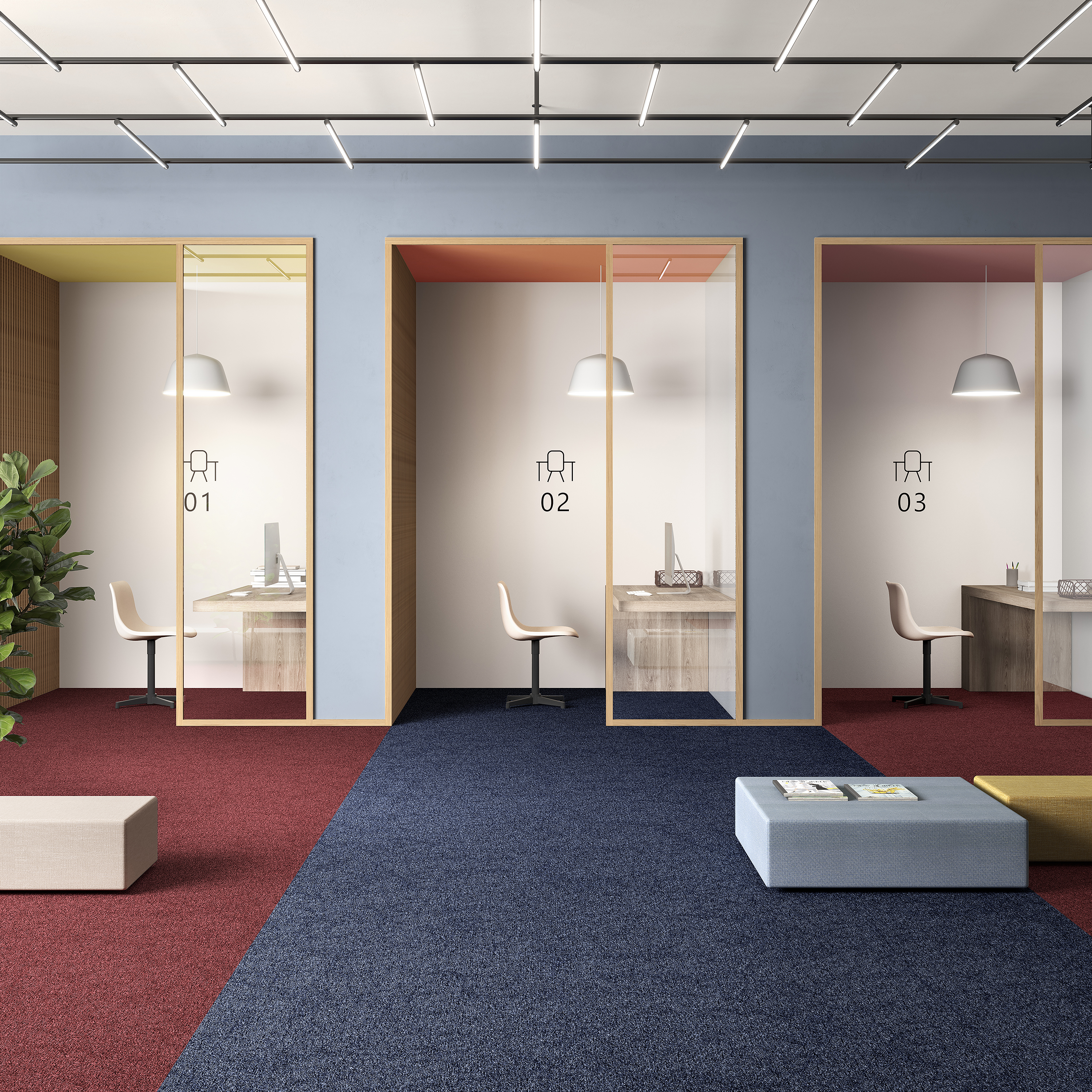 Ковровая плитка Medusa Tile 77 (500*500*5 мм) — купить в Краснодаре