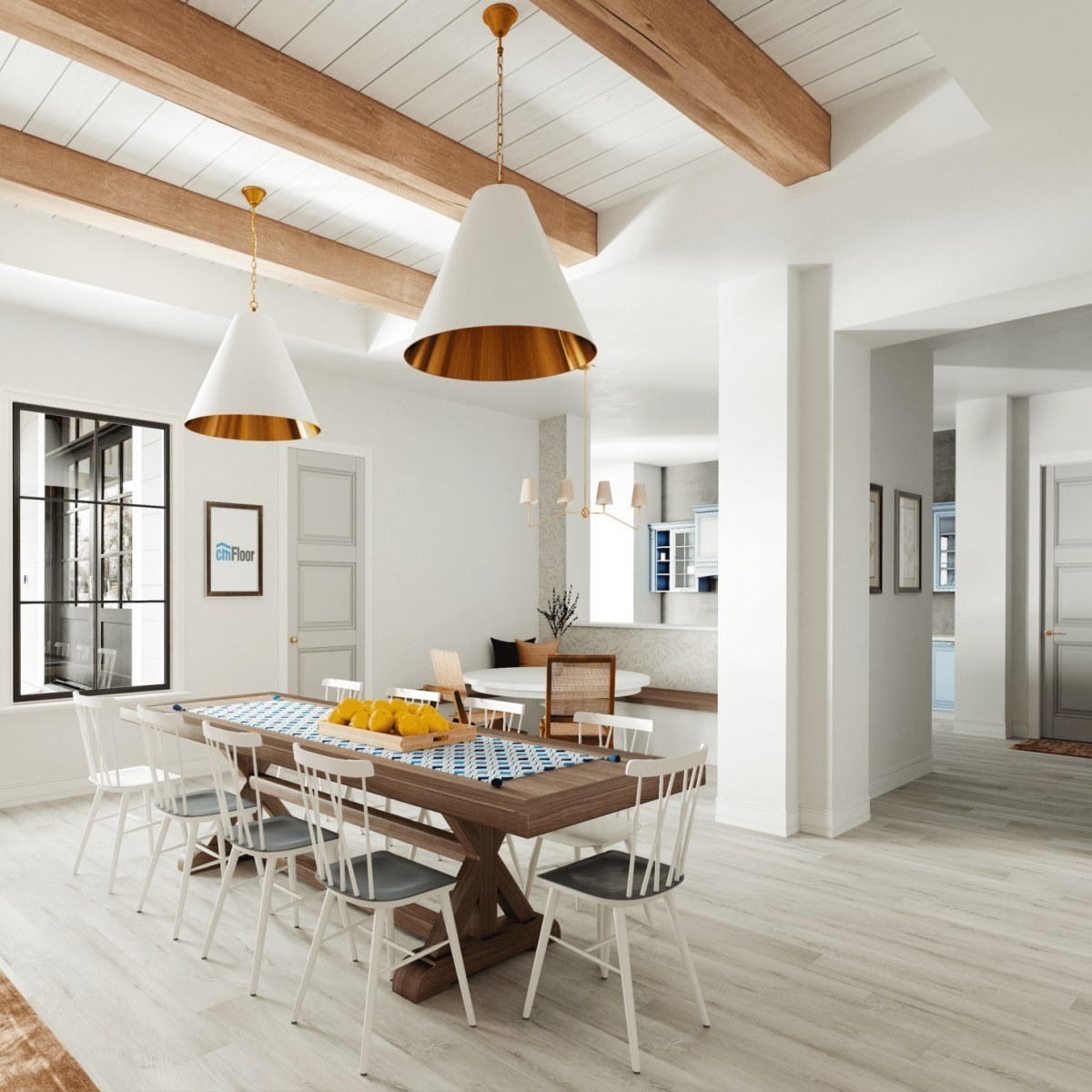 Виниловое напольное покрытие ScandiWood 05 Дуб Ледяной (180*1220*5 мм) — купить в Краснодаре