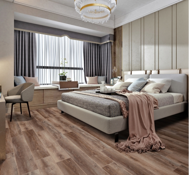 SPC ламинат "CronaFloor" Wood 4V Дуб Охрид (1200*180*4 мм) — купить в Краснодаре