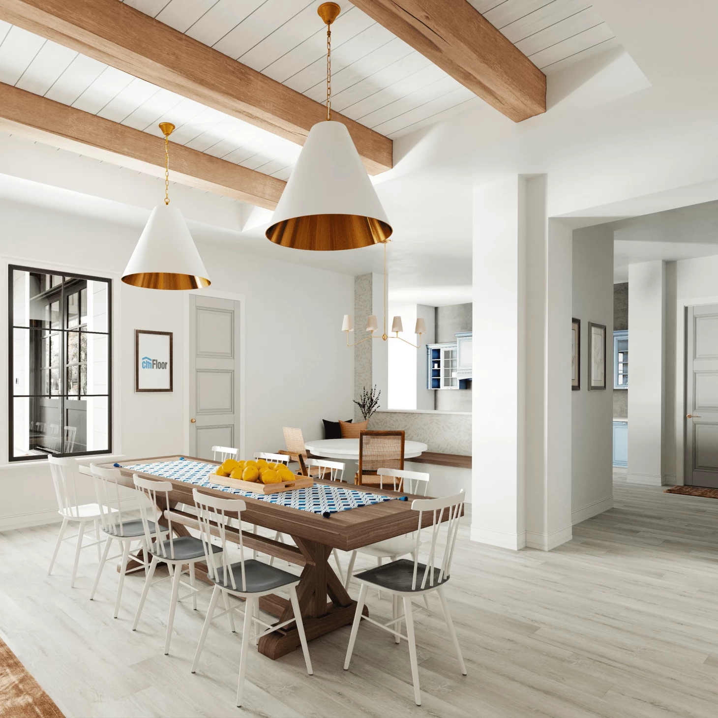 SPC плитка для пола Дуб Ледяной (1220*180*4 мм) — купить в Краснодаре