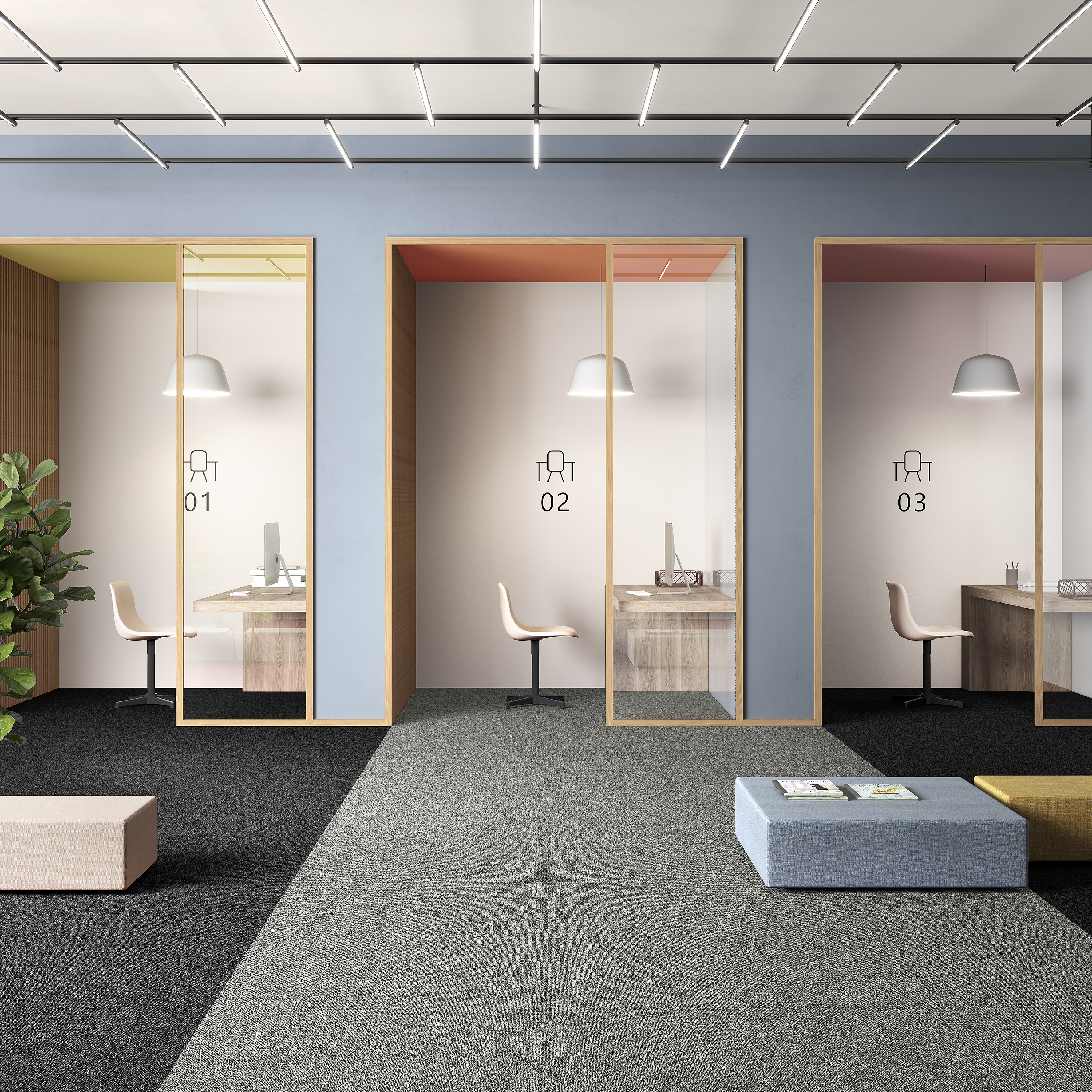 Ковровая плитка Medusa Tile 94 (500*500*5 мм) — купить в Краснодаре