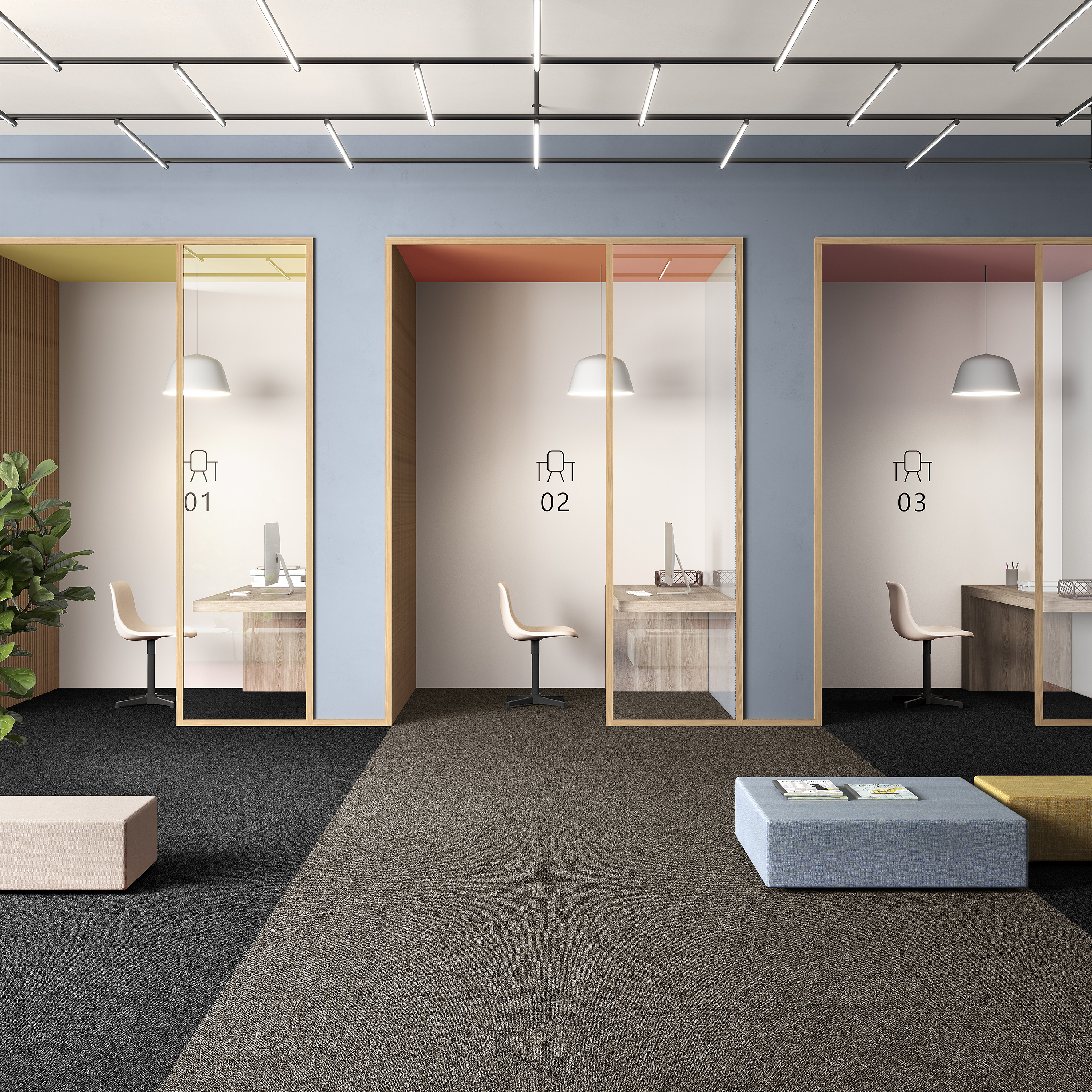 Ковровая плитка Medusa Tile 43 (500*500*5 мм) — купить в Краснодаре