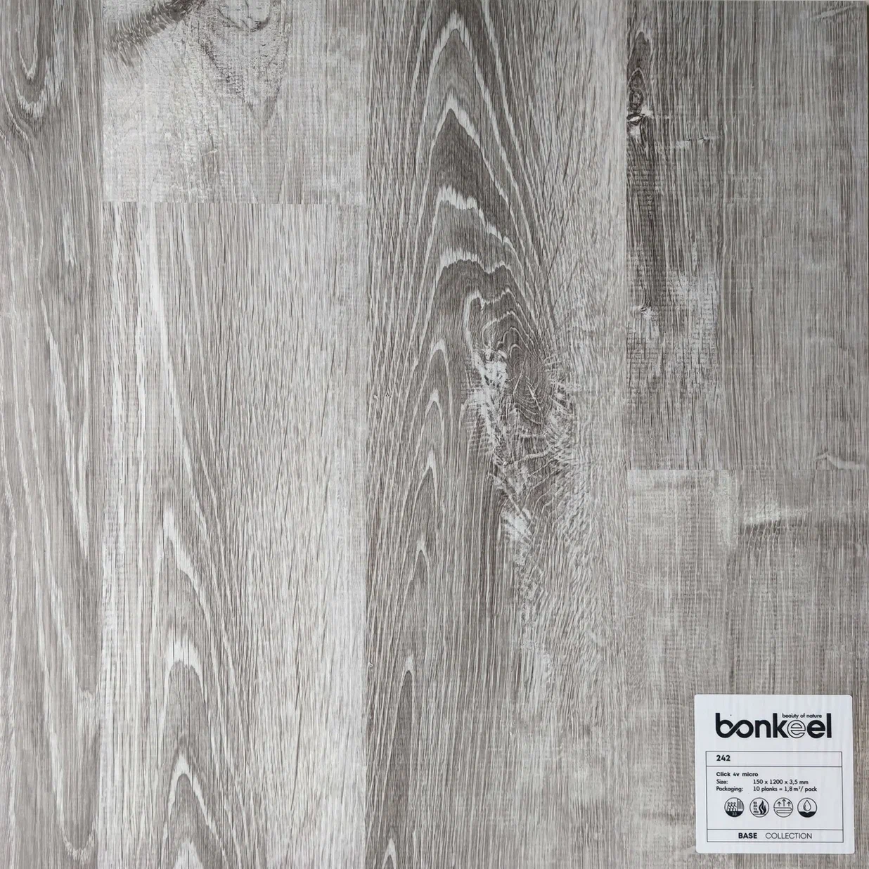 Плитка ПВХ "Bonkeel" Base New 242 (1220*150*3,5 мм) — купить в Краснодаре