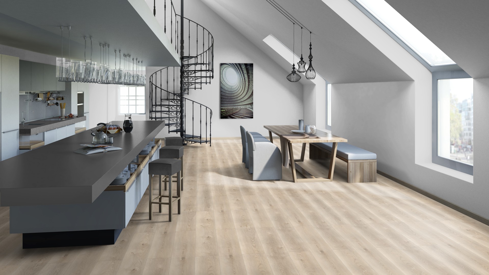 SPC ламинат "Tarkett" Deep House Sean (1400*225*4,6 мм) — купить в Краснодаре