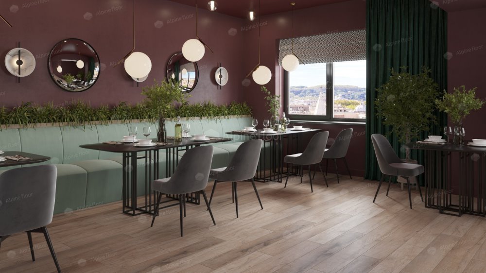 SPC Ламинат "Alpine Floor" Дуб персиковый (1220*183*8 мм) — купить в Краснодаре