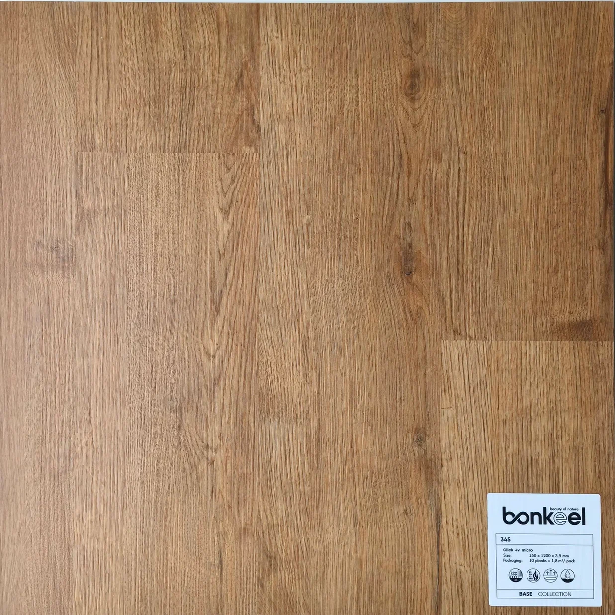 Плитка ПВХ "Bonkeel" Base New 345 (1220*150*3,5 мм) — купить в Краснодаре