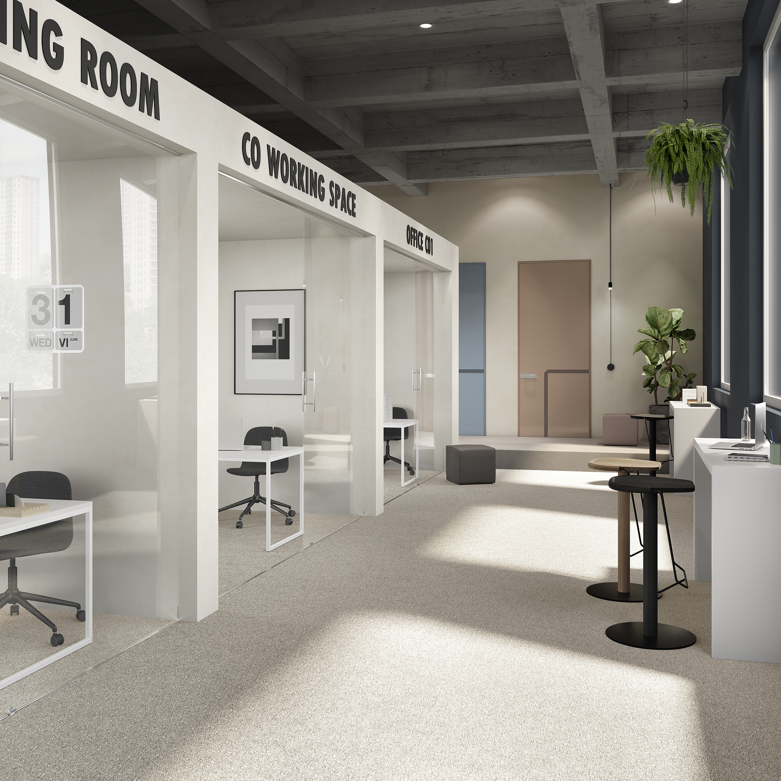 Ковровая плитка Medusa Tile 33 (500*500*5 мм) — купить в Краснодаре