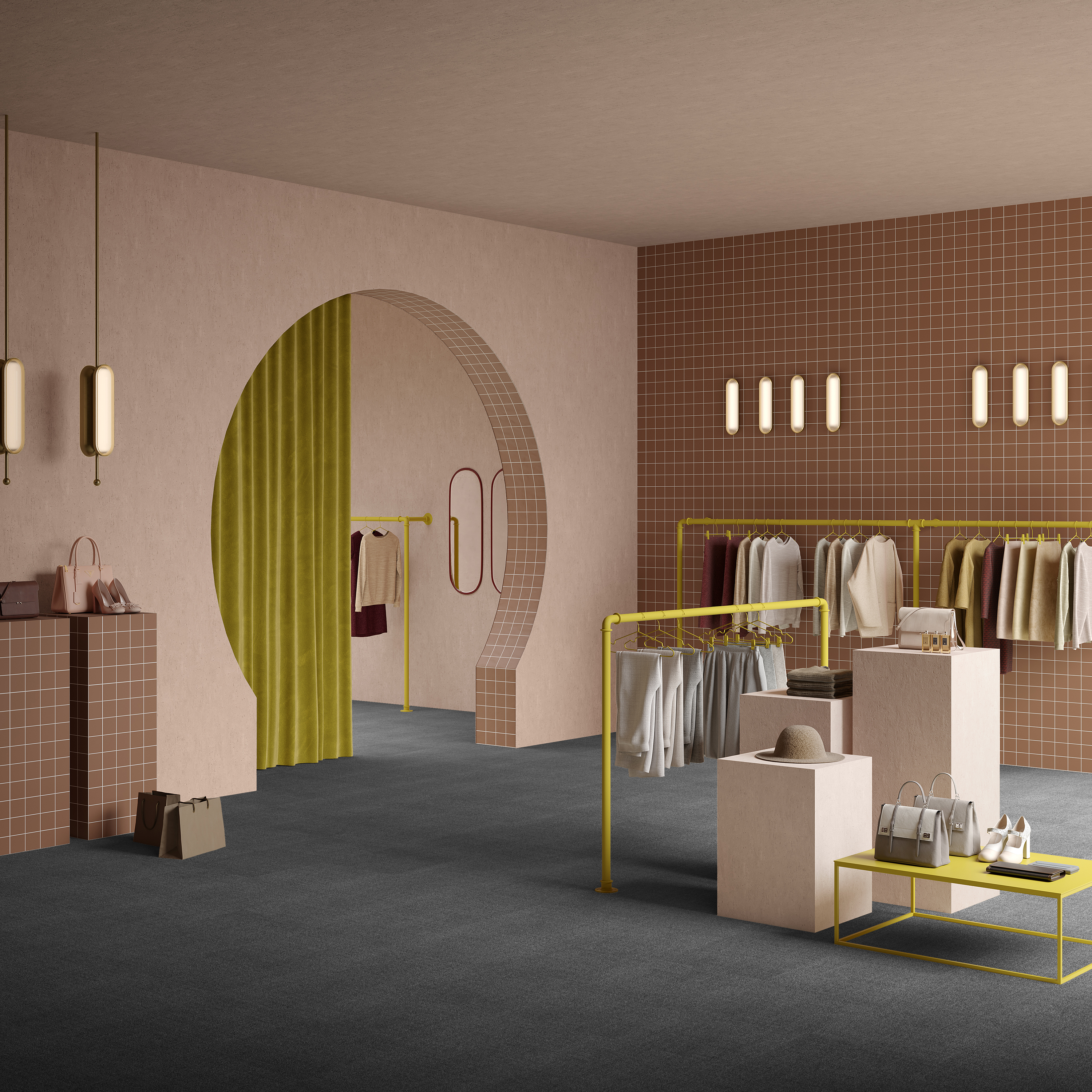 Ковровая плитка Mantra Tile 98 (500*500*6 мм) — купить в Краснодаре