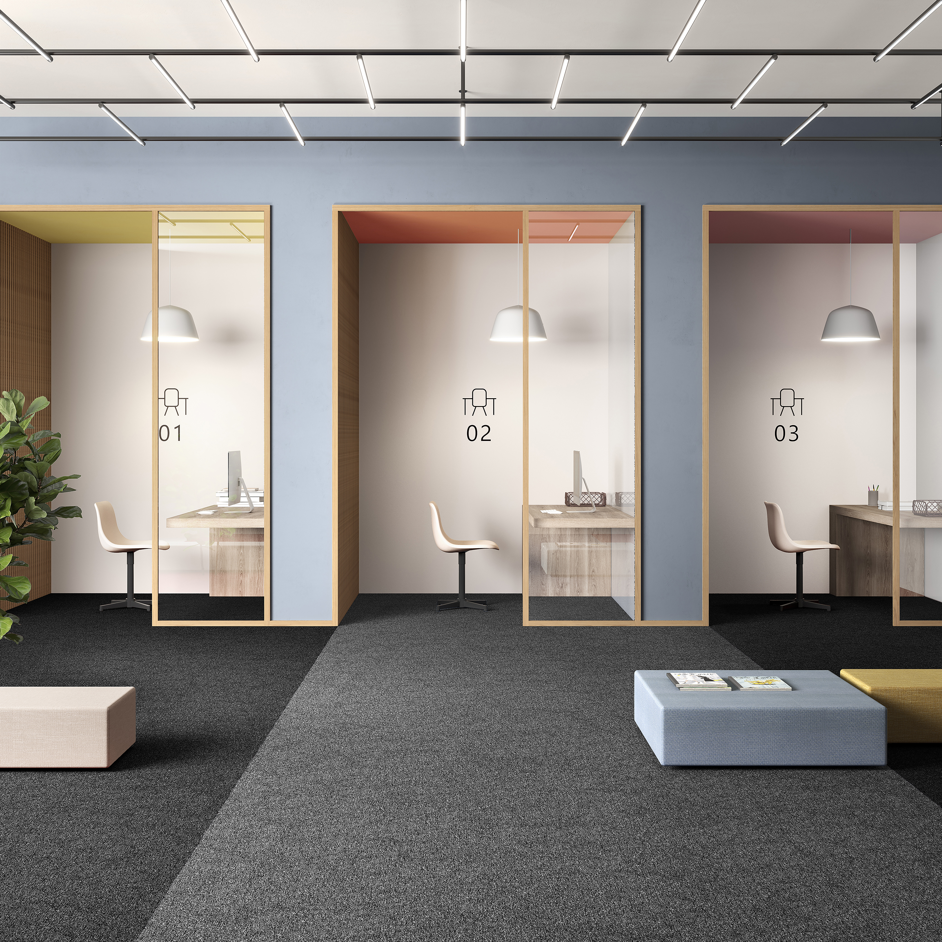 Ковровая плитка Medusa Tile 98 (500*500*5 мм) — купить в Краснодаре