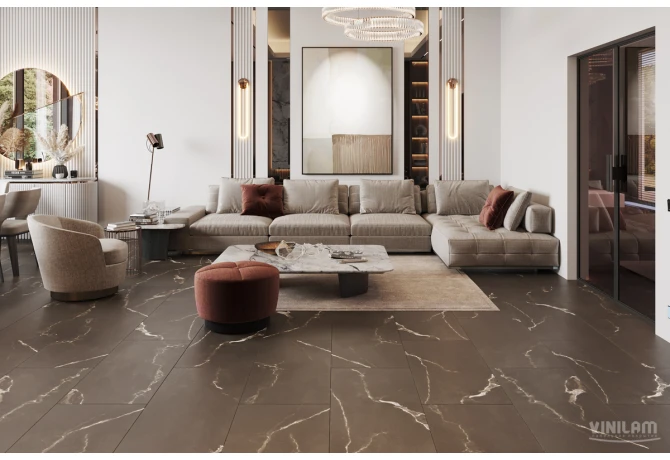 Кварц-винил Эбонитовый Мрамор (914,4*457,2*2,5 мм) — купить в Краснодаре