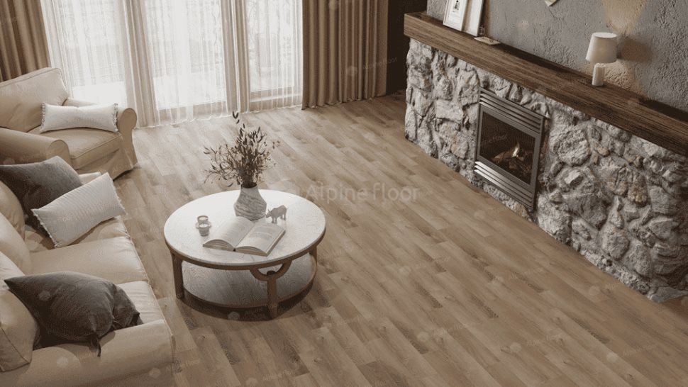 Виниловый ламинат "Alpine Floor" Parquet Light Дуб Синистра (600*125*4 мм) — купить в Краснодаре