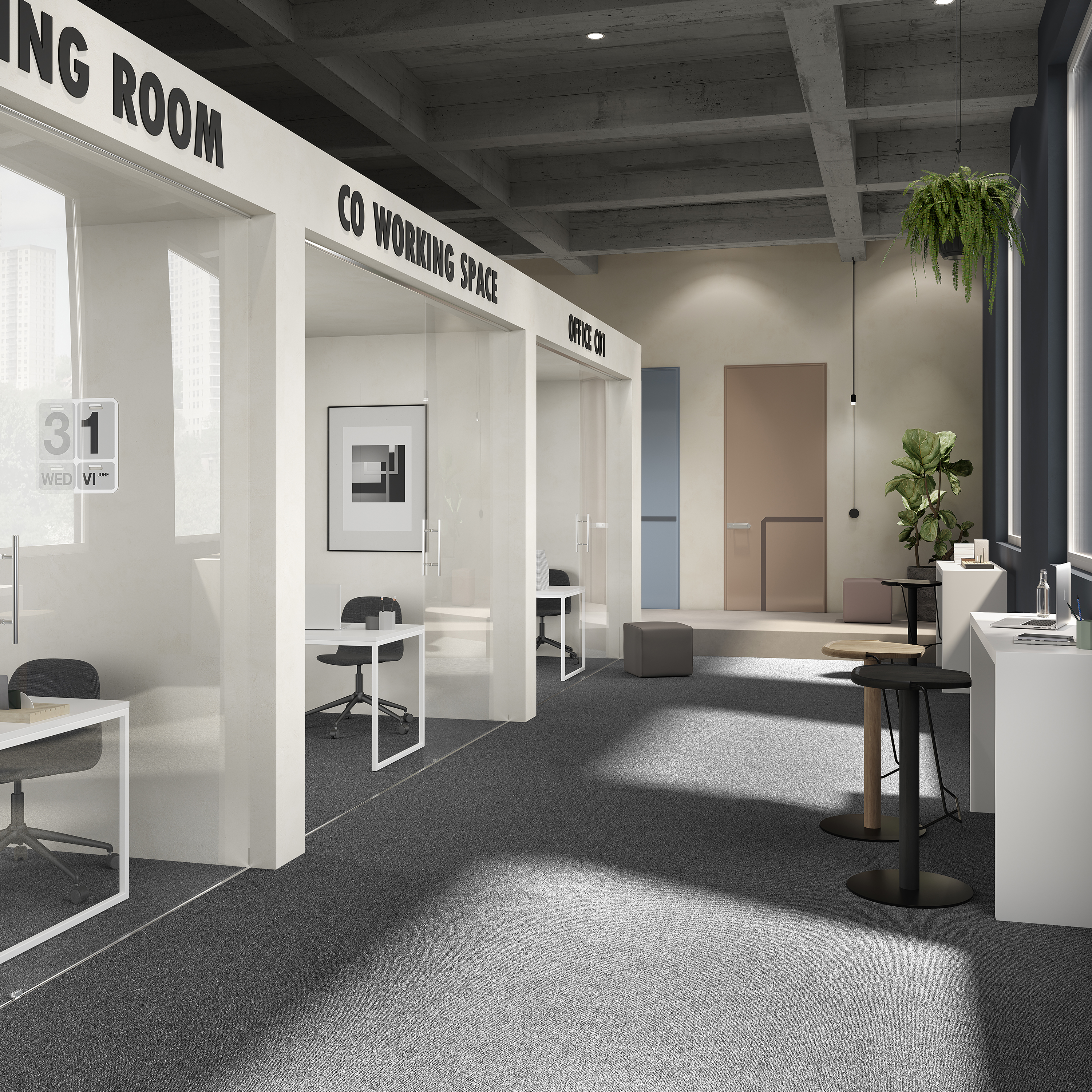 Ковровая плитка Medusa Tile 98 (500*500*5 мм) — купить в Краснодаре